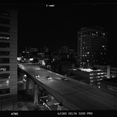 A view of Baltimore City — Ilford Delta 3200, Pentax 67
