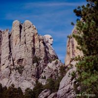 Profile George Washington Mount Rushmore by rguzmanphoto