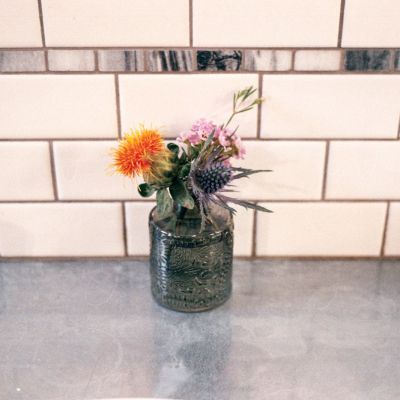 Flowers at the diner