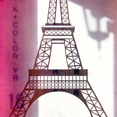 Kodacolor VR branded Eiffel Tower