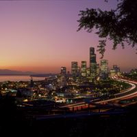 Seattle after Nightfall by PahaPlager