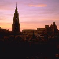 Toledo Cityscape at Nightfall by PahaPlager
