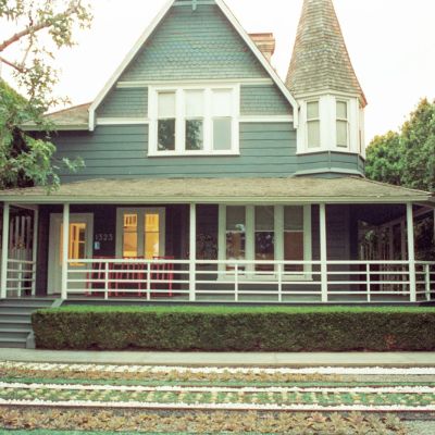 Blue Urban Cottage in Santa Monica