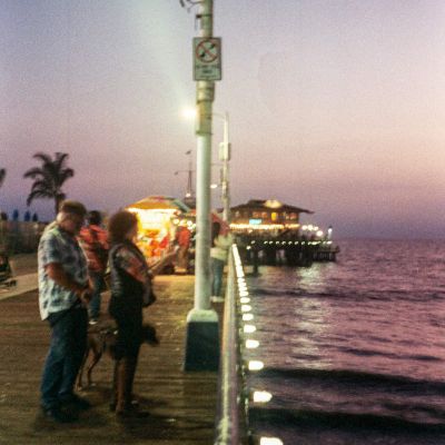 Santa Monica Pier at dusk